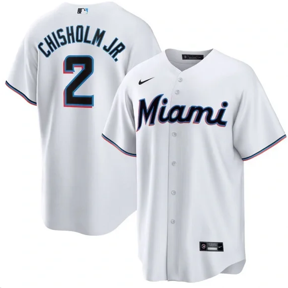 Nike Authentic Miami Marlins Jazz Chisholm JR MLB Baseball Jersey Men’s Sz: XL - Picture 1 of 8